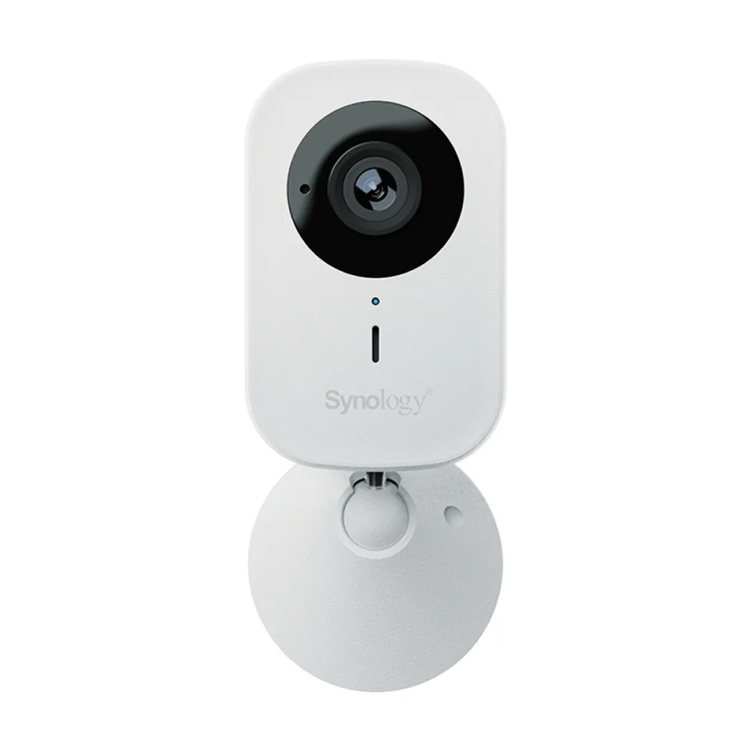 White cylindrical IP camera, 54 mm diameter by 110 mm tall, matte finish