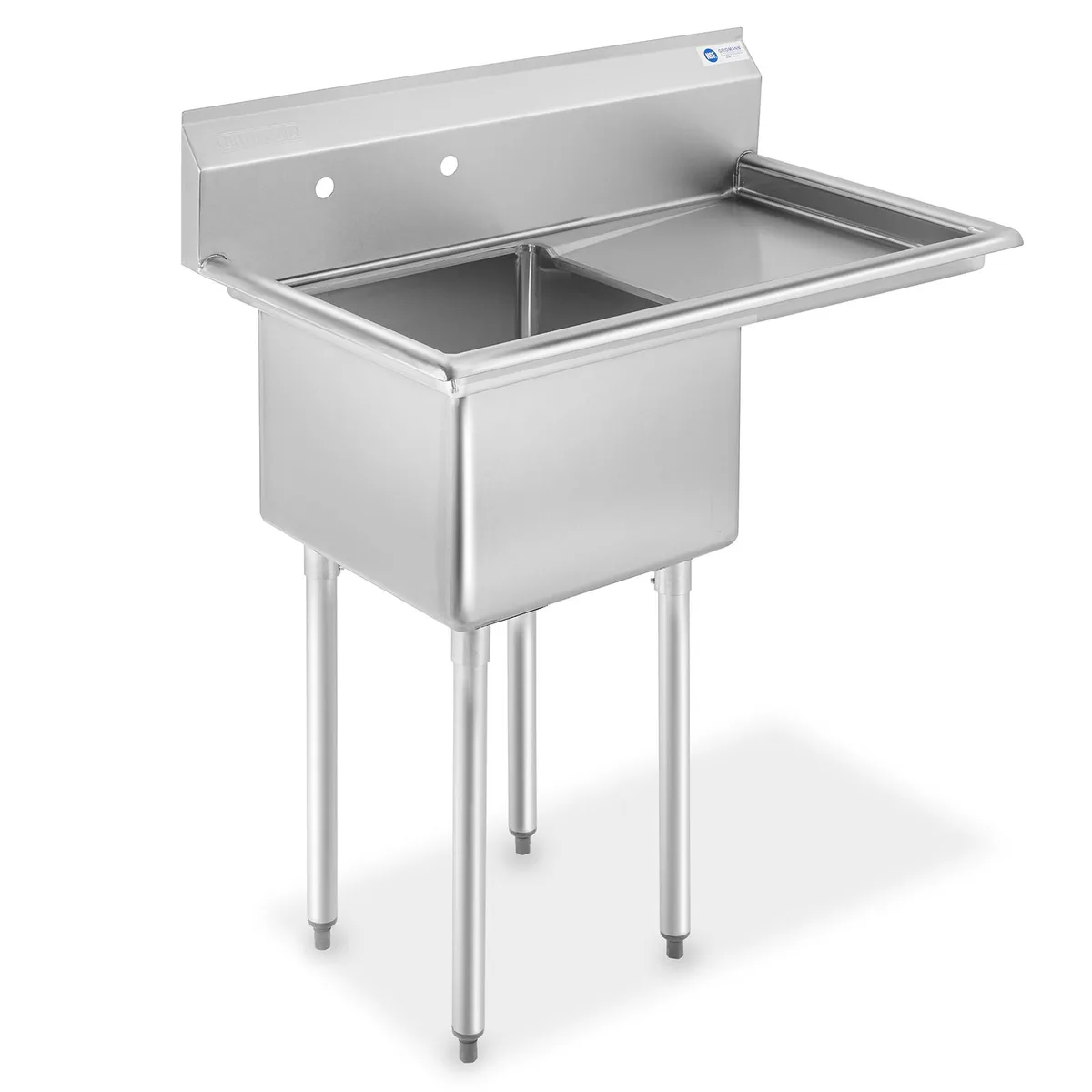 Gridmann Gridmann GR02-CS18RD Kitchen Sink 18" Bowl Right Drainboard — product photo
