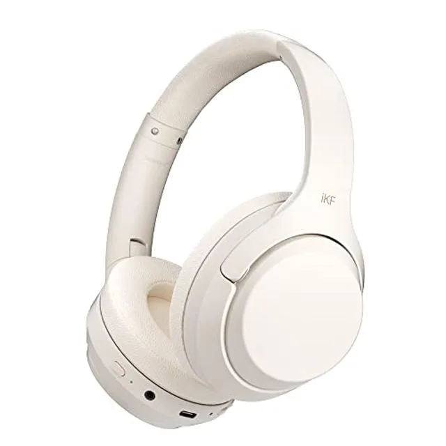 Whizzer Whizzer iKF-T1 Pro Off-White headphone 40mm 100h 800mAh .038s latency — product photo