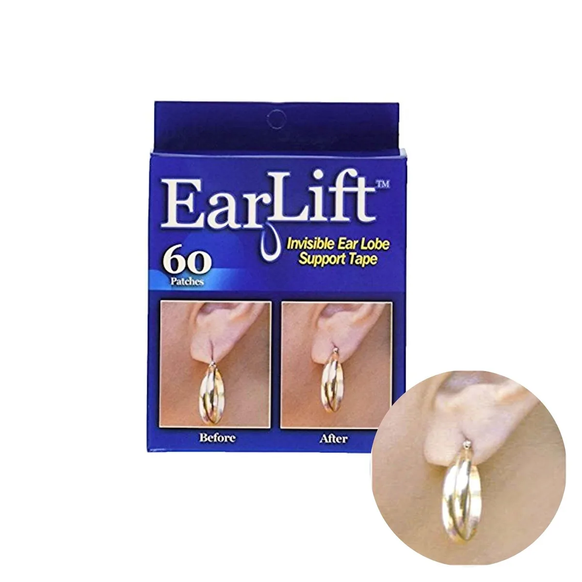 Tvtimedirect Tvtimedirect EarLift Invisible Ear Lobe Support 60 Discs — product photo