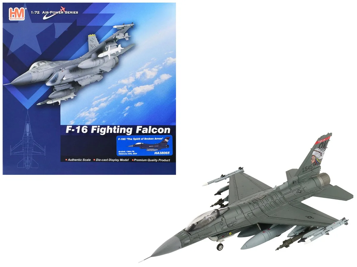 Hobby Master Hobby Master F-16C 1/72 Oklahoma ANG 88-0545 138th FW Diecast — product photo