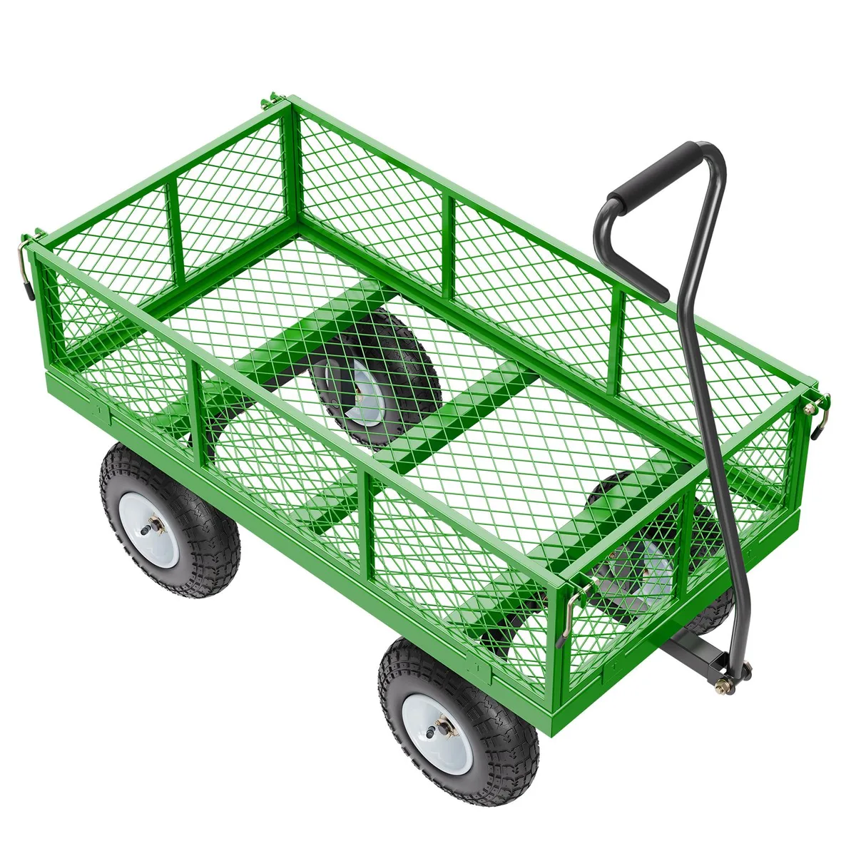 VEVOR VEVOR 900 lbs Steel Garden Cart 10" Tires 180° Rotating Handle Convertible Flatbed — product photo