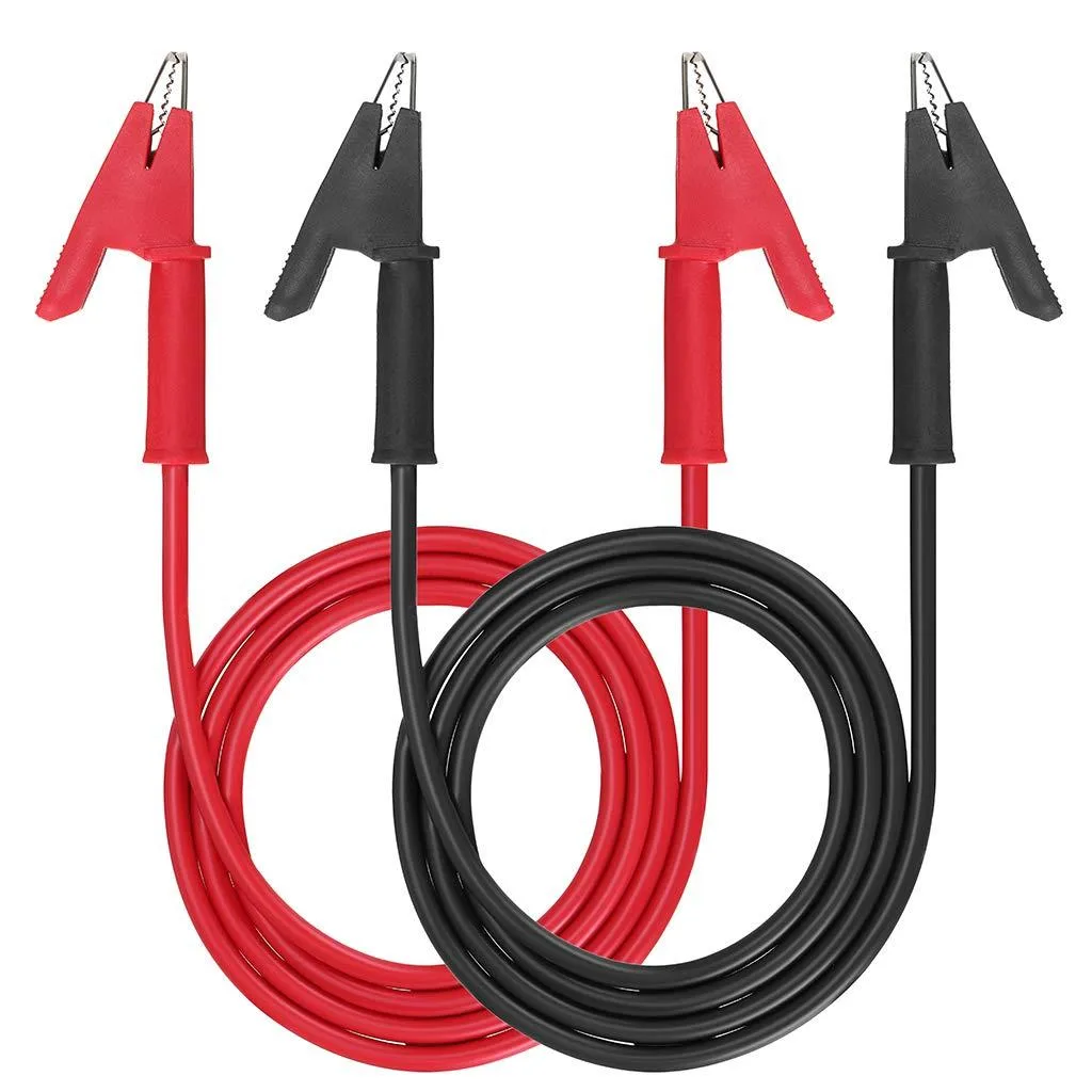 KEHIPI KEHIPI Dual Ended Crocodile Alligator Clips 15A 3.3 ft 2 Pcs — product photo
