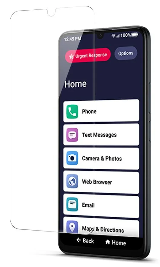 Nakedcellphone Nakedcellphone Tempered Glass Screen Protector for Lively Jitterbug Smart4 / TCL 40XL — product photo