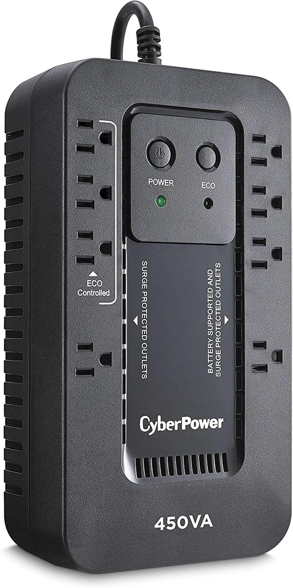 CyberPower CyberPower EC450G Ecologic 450VA/260W UPS power adapter — product photo