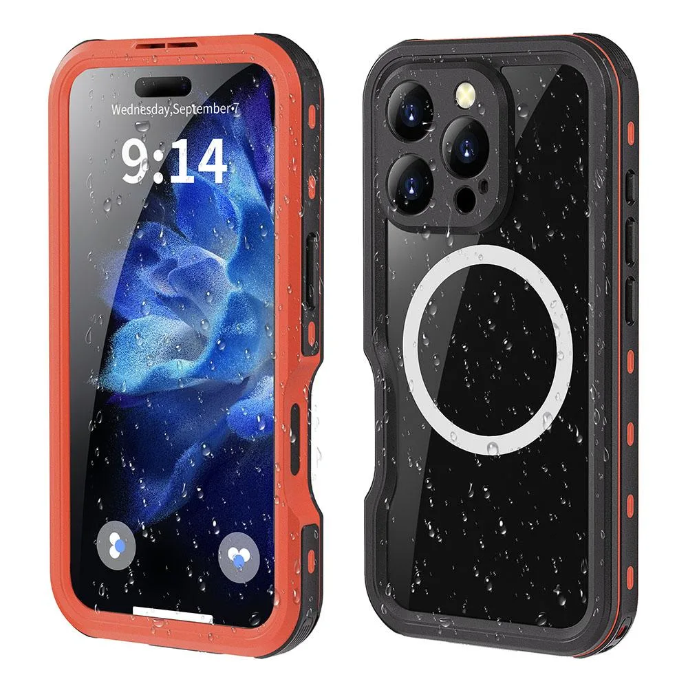 BONAEVER BONAEVER Waterproof Case iPhone 16 Pro 6.3" Red — product photo
