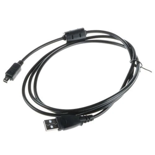 White USB data sync cable 3.9ft for Olympus SP-590 UZ camera