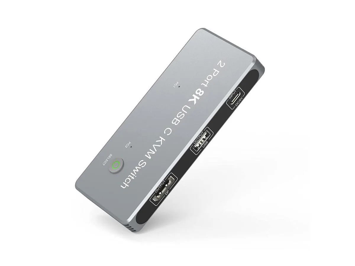 KEHIPI KEHIPI USB-C 8K KVM Switch DP 1.4 2-in 1-out — product photo