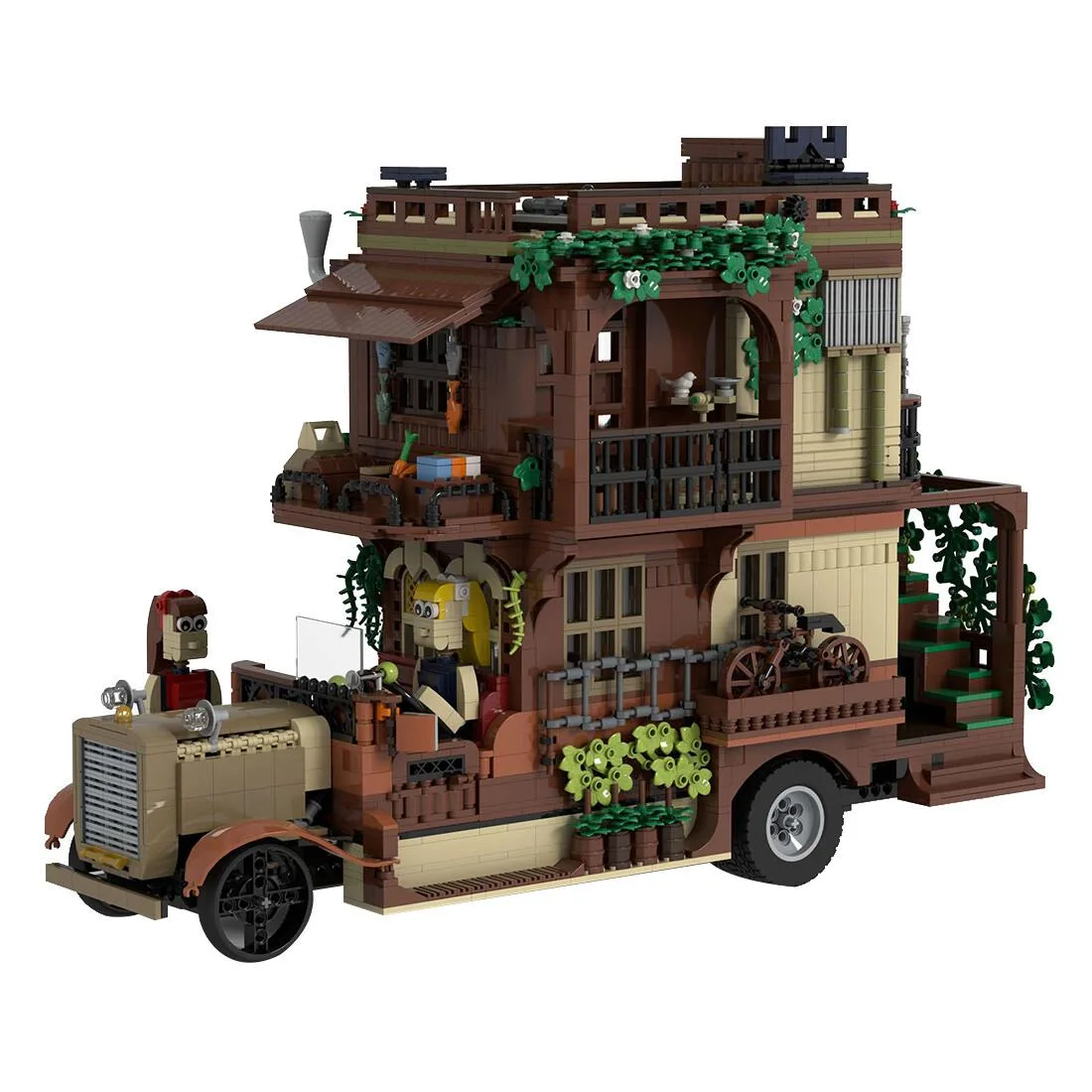ZITIANYOUBUILD ZITIANYOUBUILD MOC-139805 Vintage Caravan 5158 Parts Educational Building Set — product photo