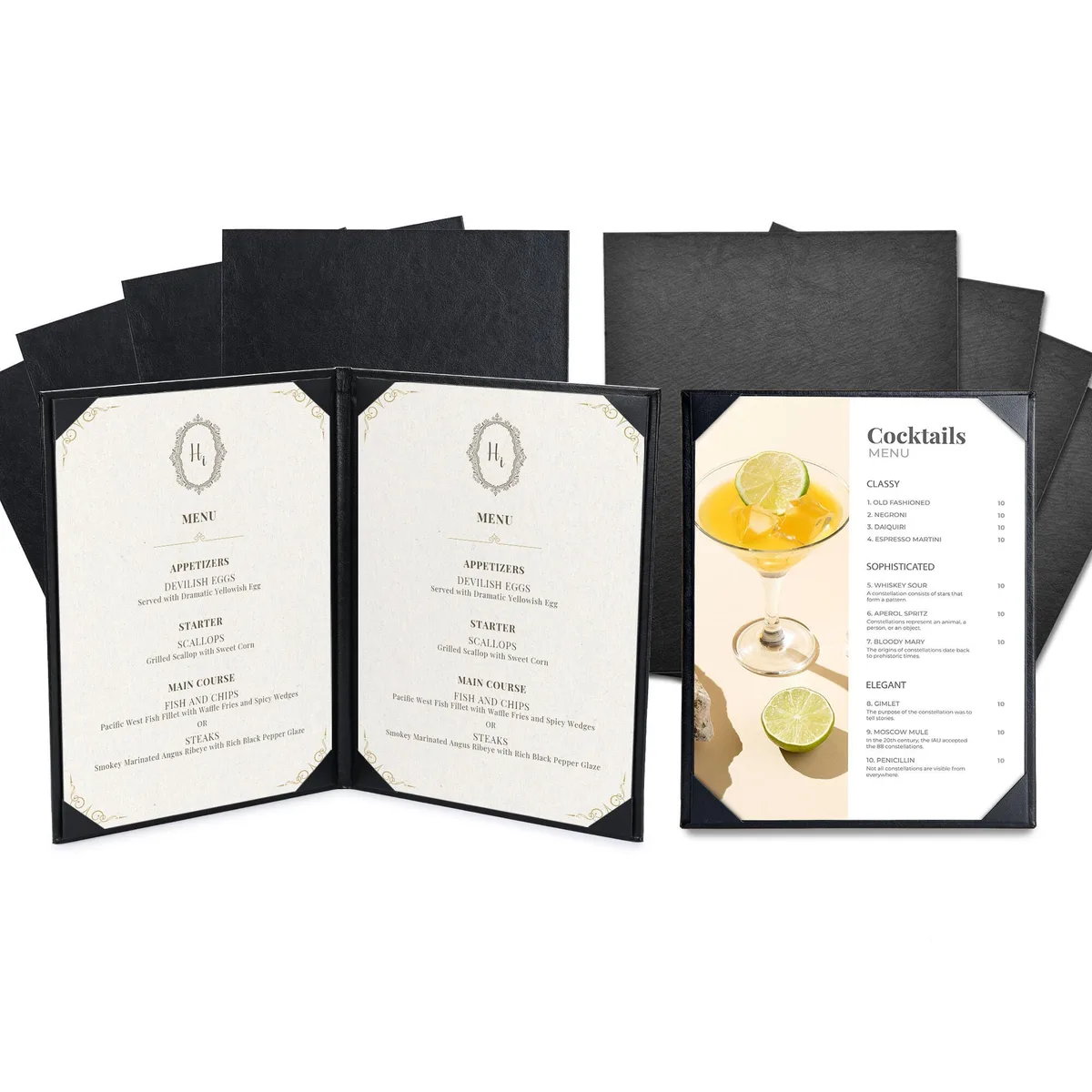 Yescom USA, Inc. Yescom USA, Inc. 26MNC032SET-811P1B2 8.5x11 Menu Holder Kit 5+5 View accessory — product photo
