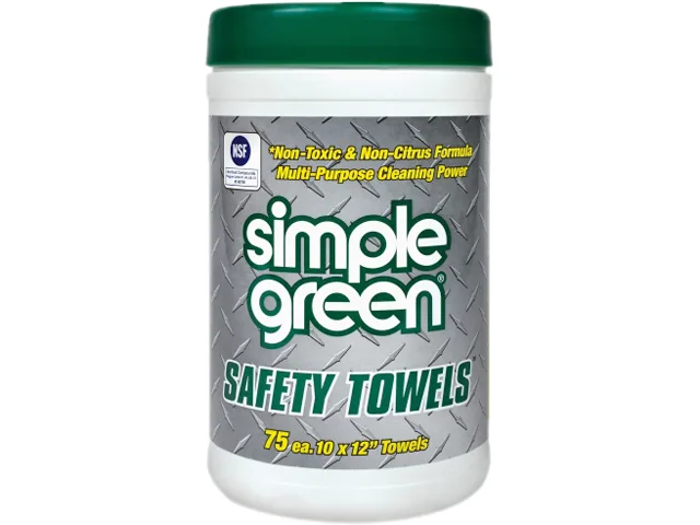 simple green Simple Green 13351 Lint-Free Polypropylene Cleaning Towel Canister — product photo