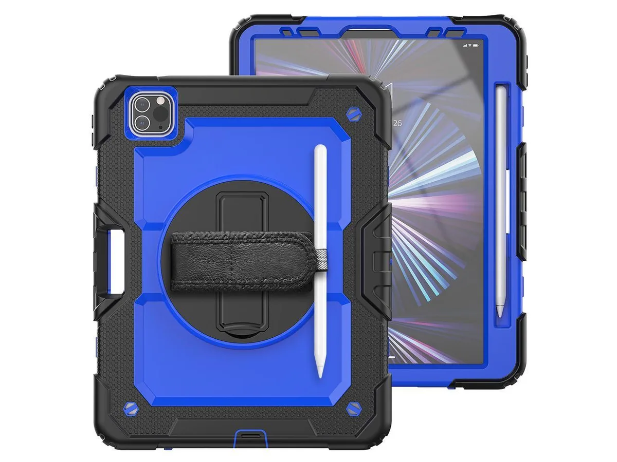 Werleo Werleo A2588 laptop case Blue 11 inch 10.9 inch 360 kickstand screen protector shoulder strap — product photo