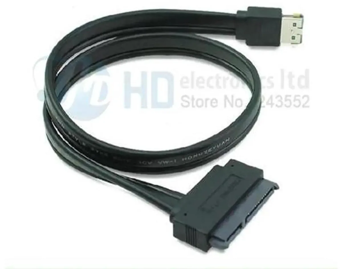 SMUGDESK SMUGDESK Power eSATA to SATA 22Pin Combined Cable .5M eSATA+USB Host Port Cord Signal &amp; Power — product photo