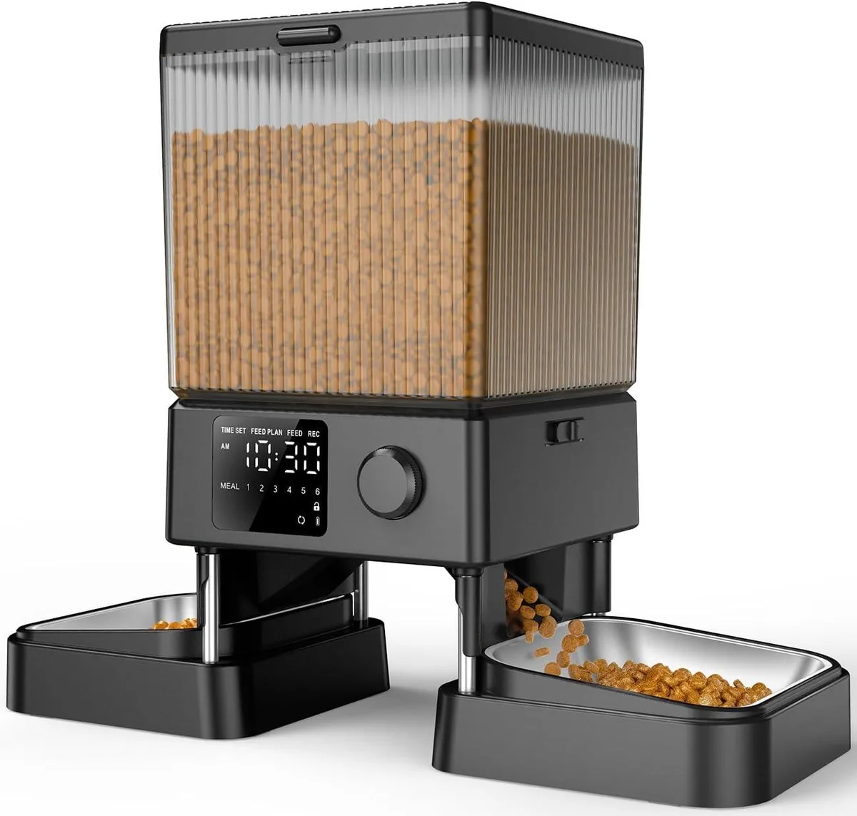 GCROWN GCROWN Dial Automatic Cat Feeder 5L 20 Cups Dual Bowl Pet - Tech — product photo