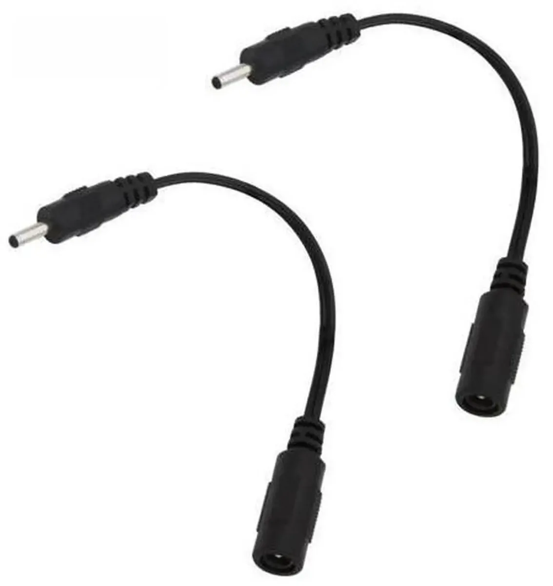 SMUGDESK SMUGDESK 2PCS 5.5mm x 2.1mm Female to 3.0mm x 1.1mm Male DC Power Adapter Cord — product photo