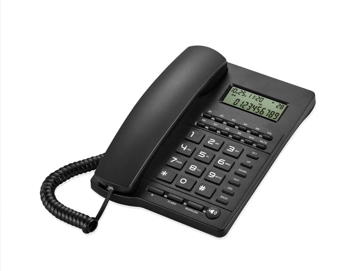  VDTG 885-DL corded phone black L191 — product photo