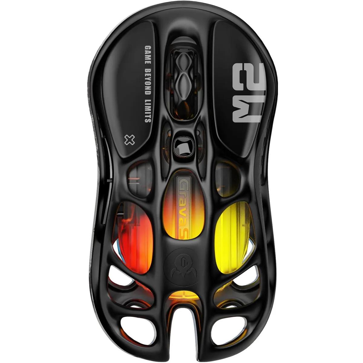  GravaStar Mercury M2 Wireless Gaming Mouse 26000 DPI PAW3395 79g Stealth Black — product photo