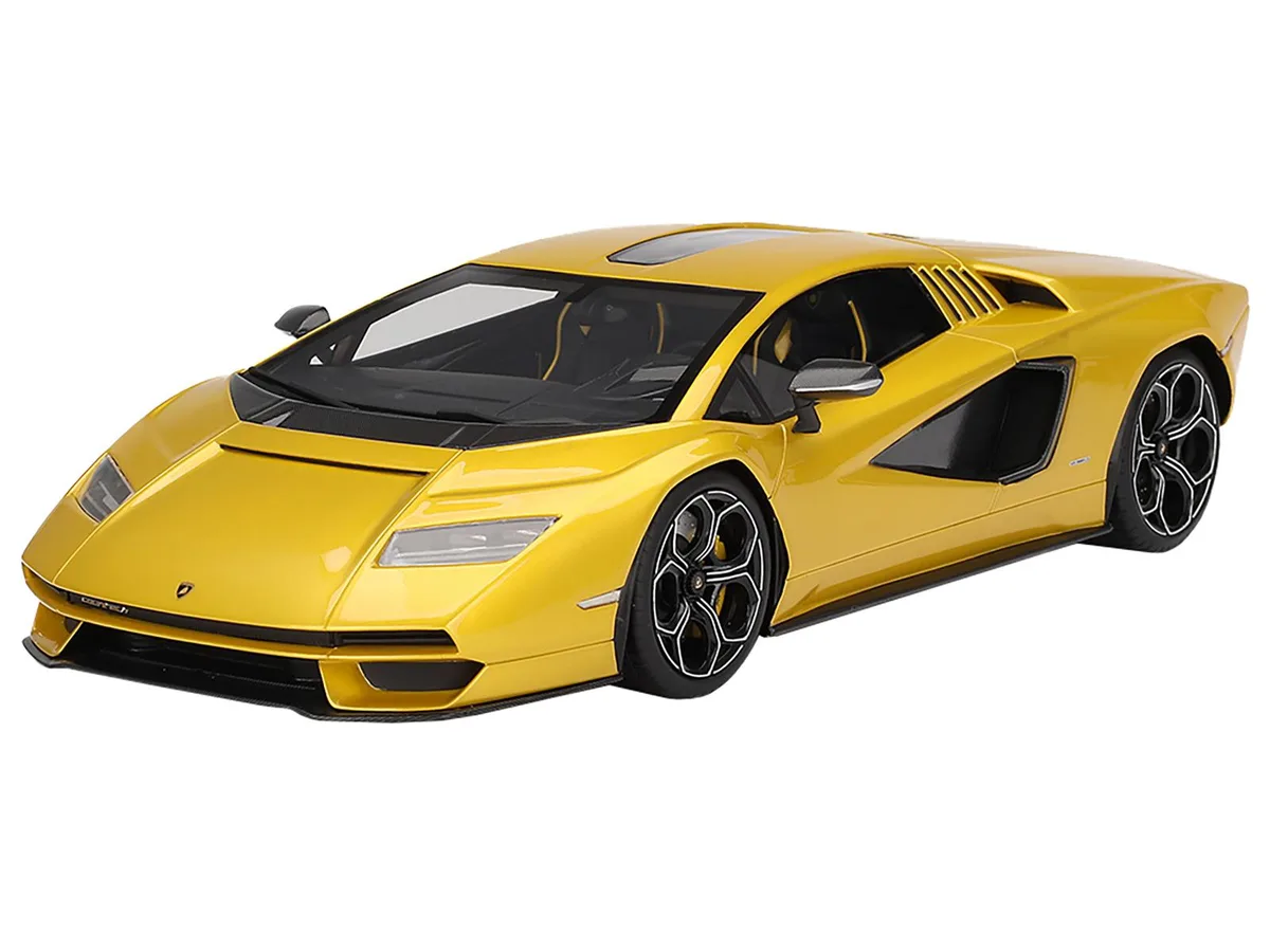 Top Speed Top Speed Lamborghini Countach LPI 800-4 Giallo Orion Gold Metallic 1/18 Hobby Collectible — product photo