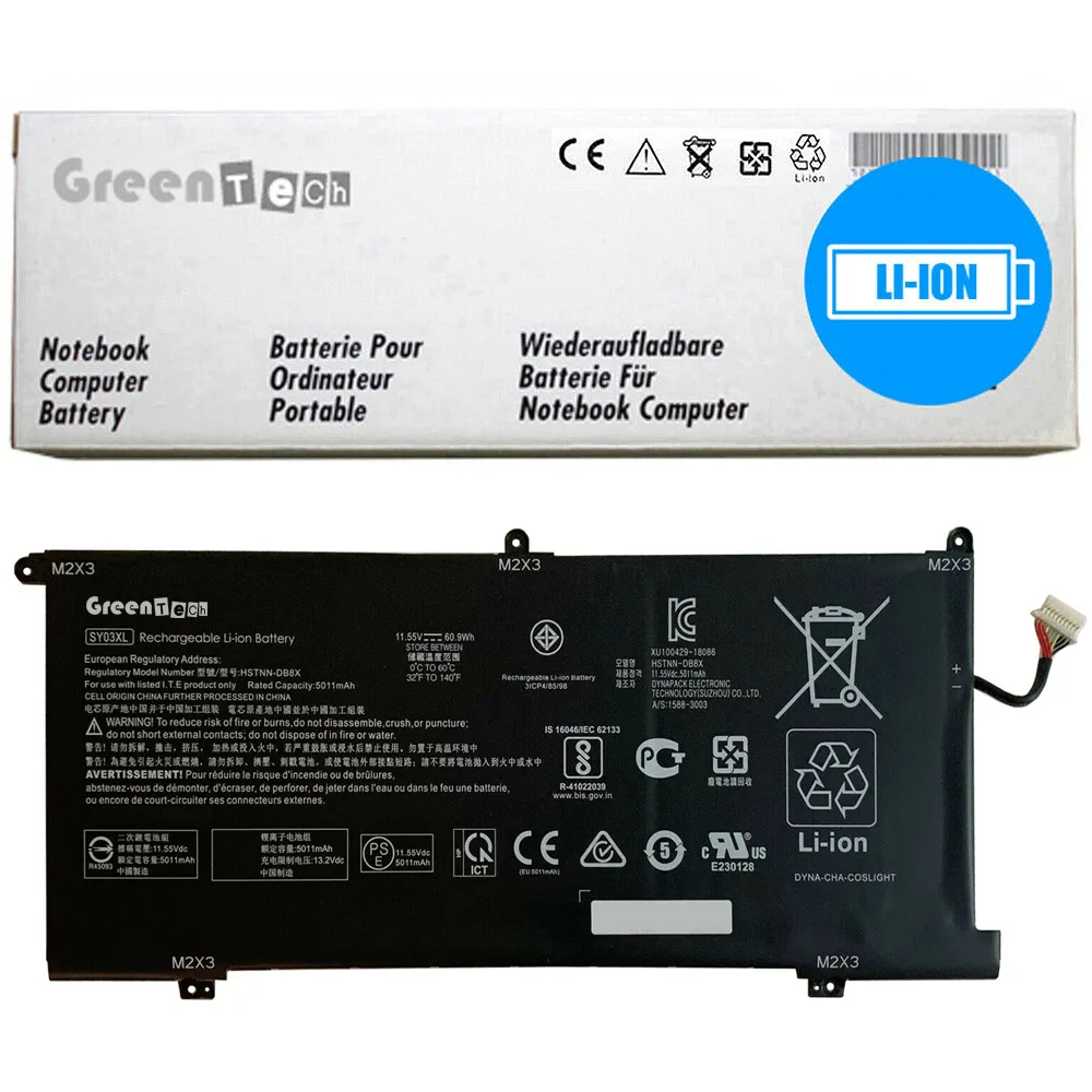 NShi NShi SY03XL 11.55V 60.9Wh 3-cell laptop battery — product photo
