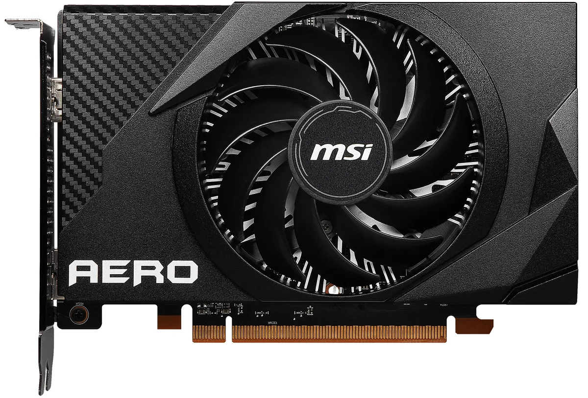 MSI MSI RX 6400 AERO ITX 4G graphics card — product photo