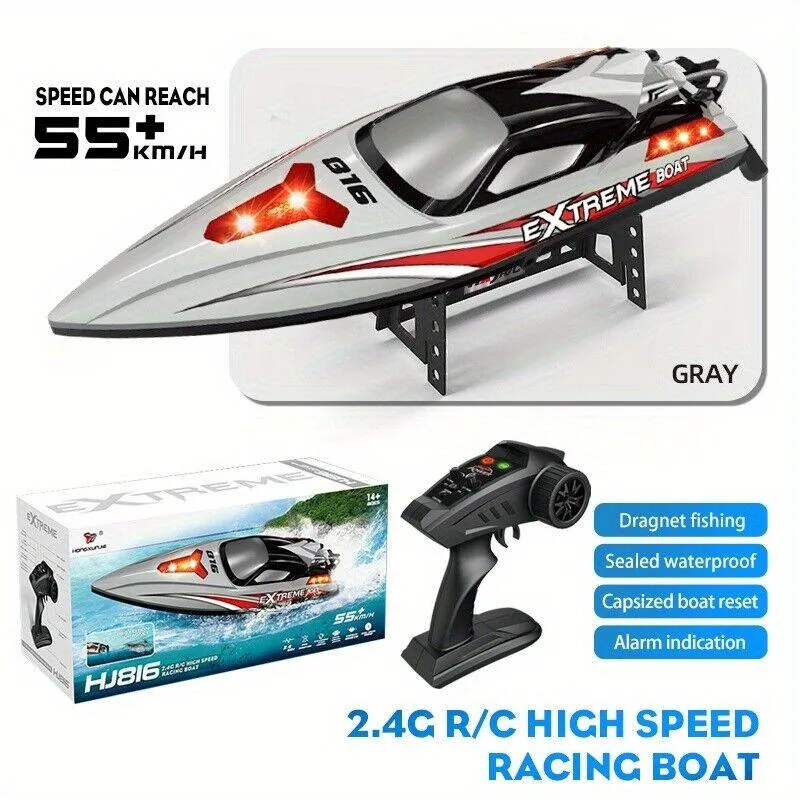 LDLC LDLC RC Racing Boat Brushless 55km/h 2.4GHz 200m Grey — product photo