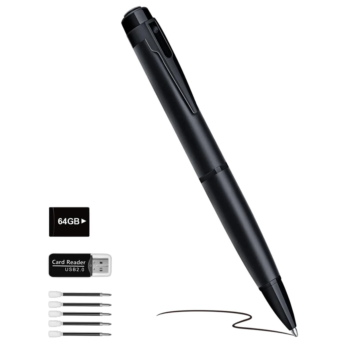  Clover Mini Security Camera 64GB 1080P Royal Black — product photo