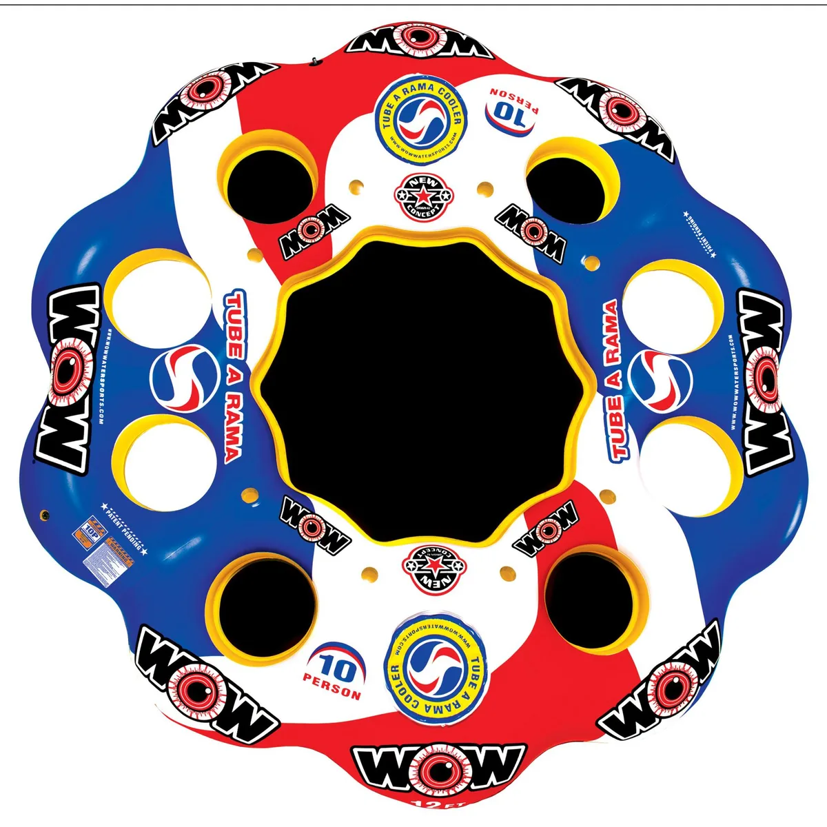 WOW Watersports WOW Watersports Tube A Rama 13-2060 10 Person Island 12 ft — product photo