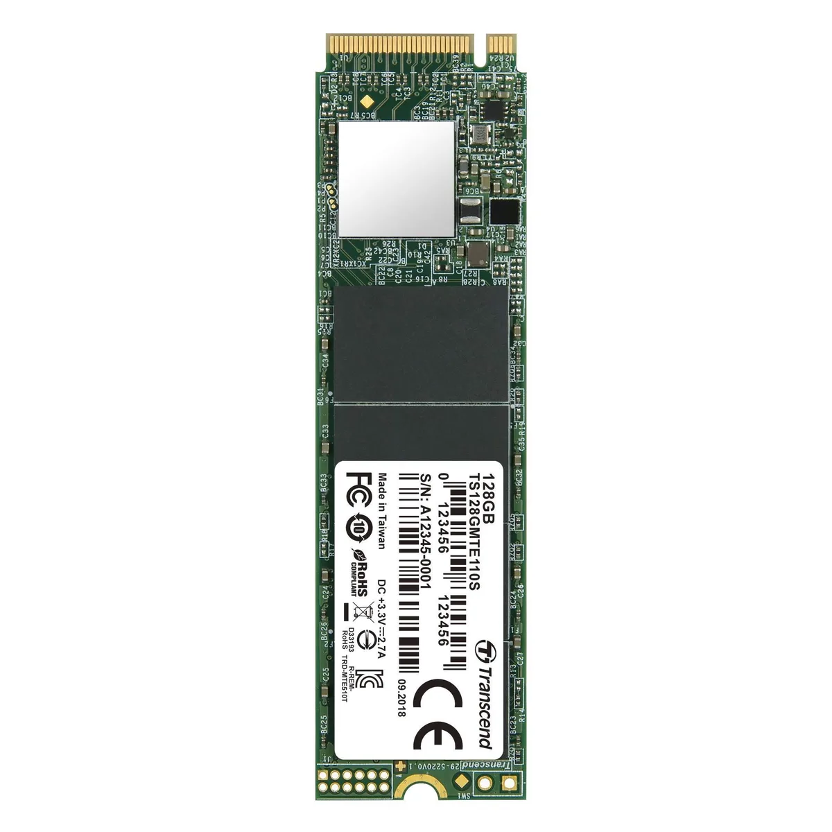 Transcend Transcend TS128GMTE110S 128GB M.2 2280 internal SSD — product photo