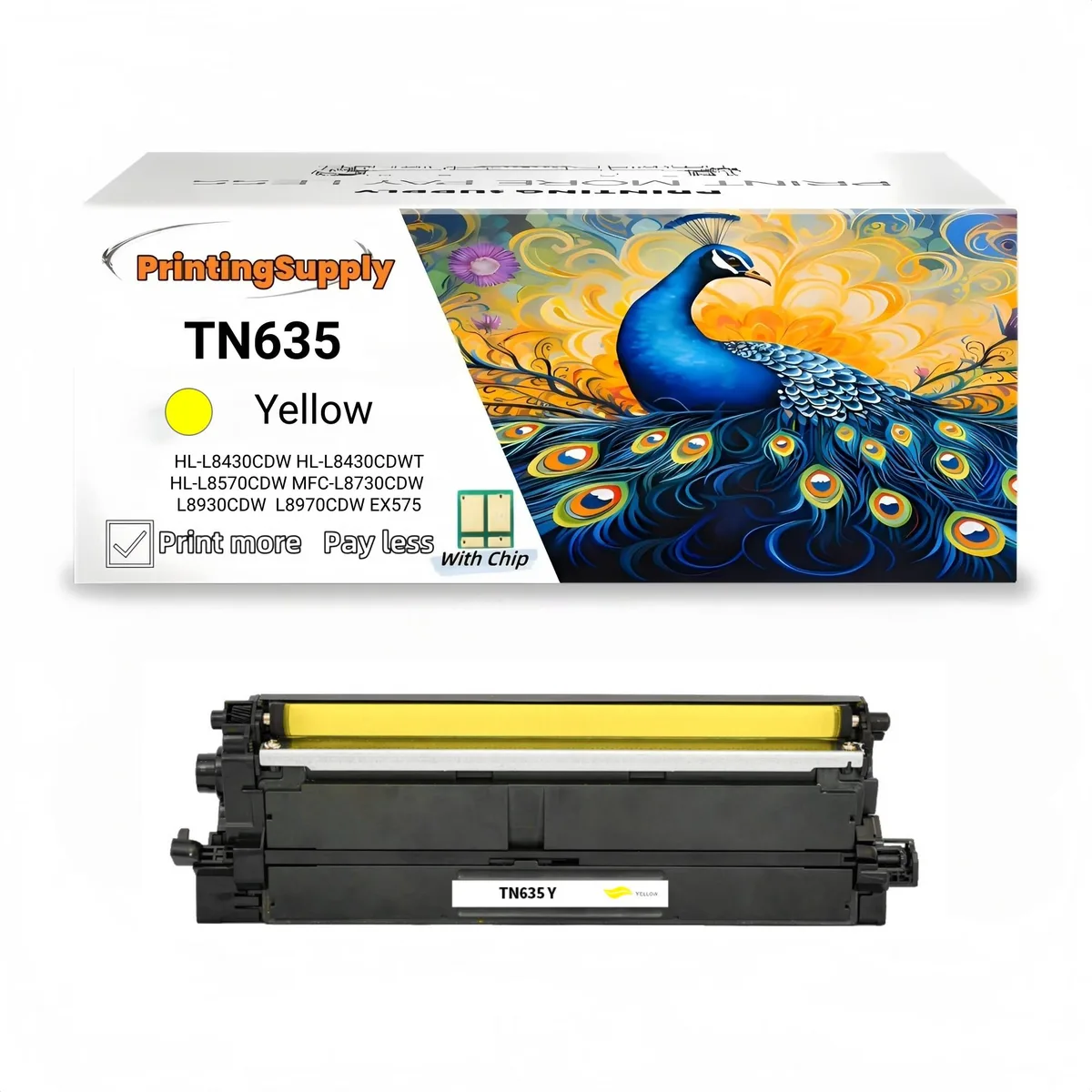 Aster Graphics Inc Aster Graphics Inc TN635 Yellow Toner Cartridge 1800 Pages — product photo