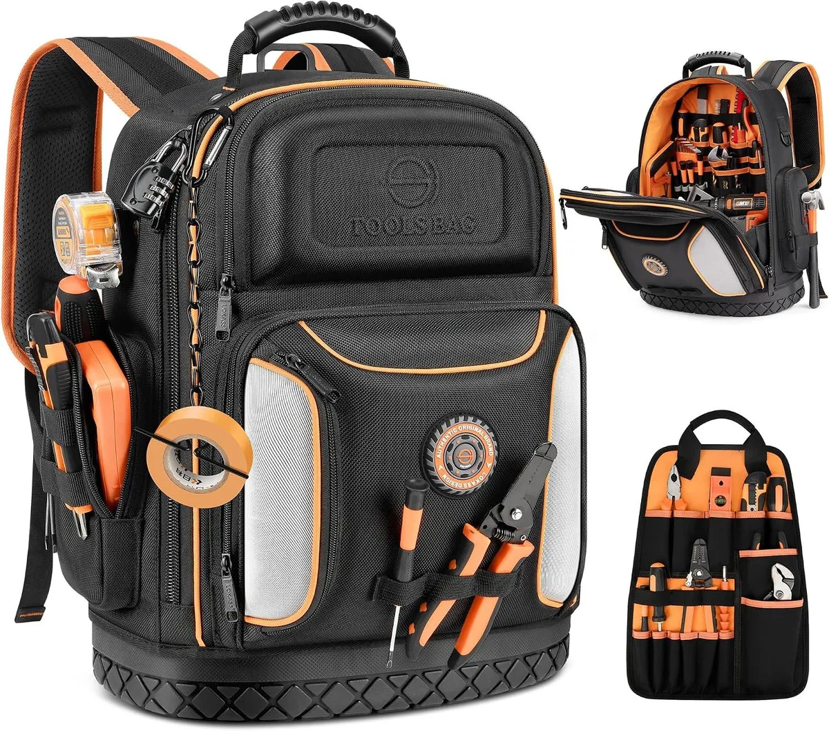 BFKK BFKK 18.1-inch Heavy-Duty Tool Backpack 75 Pockets Black — product photo