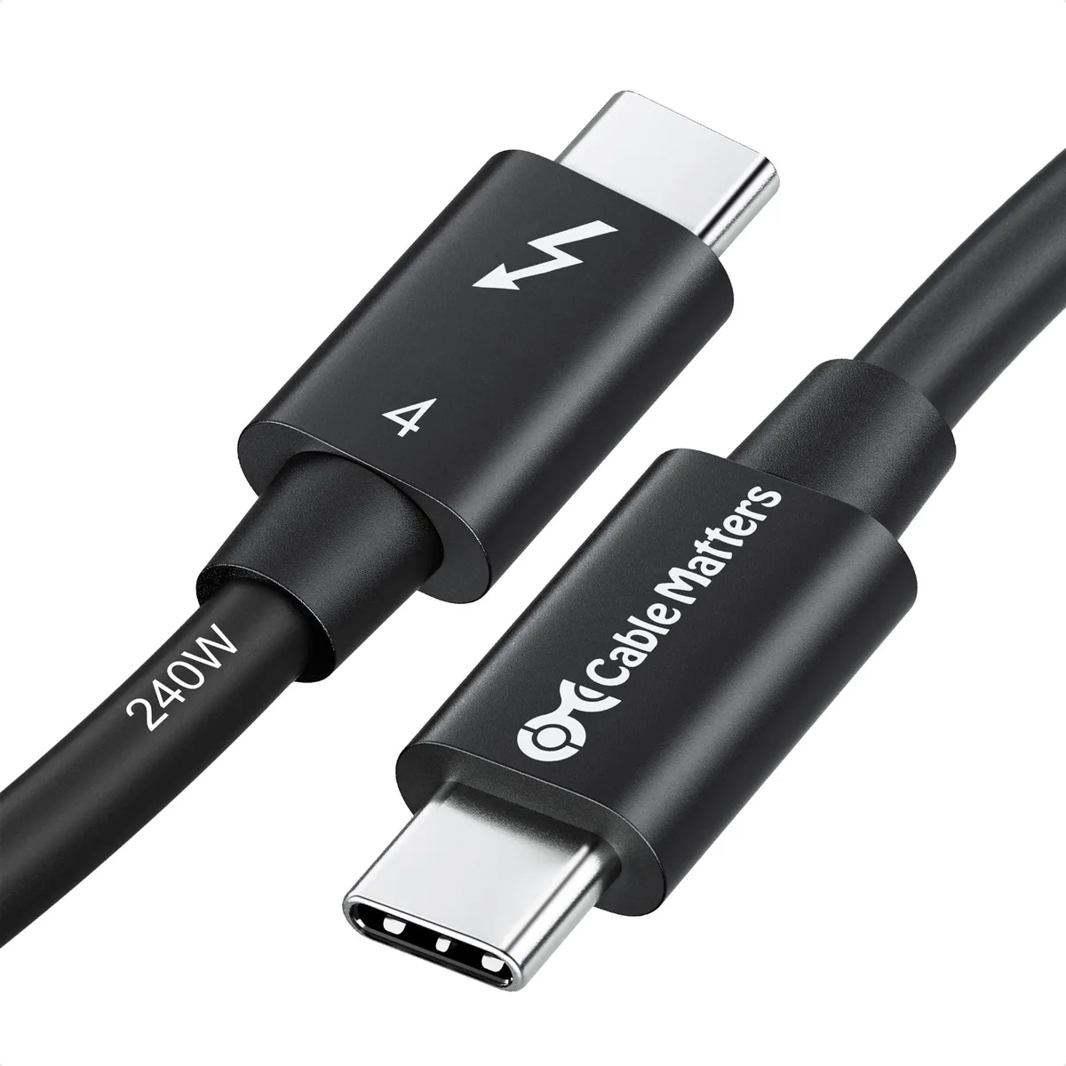 Cable Matters 107032-BLK-1m Thunderbolt 4 cable 3.3 ft 40 Gbps 240 W — product photo