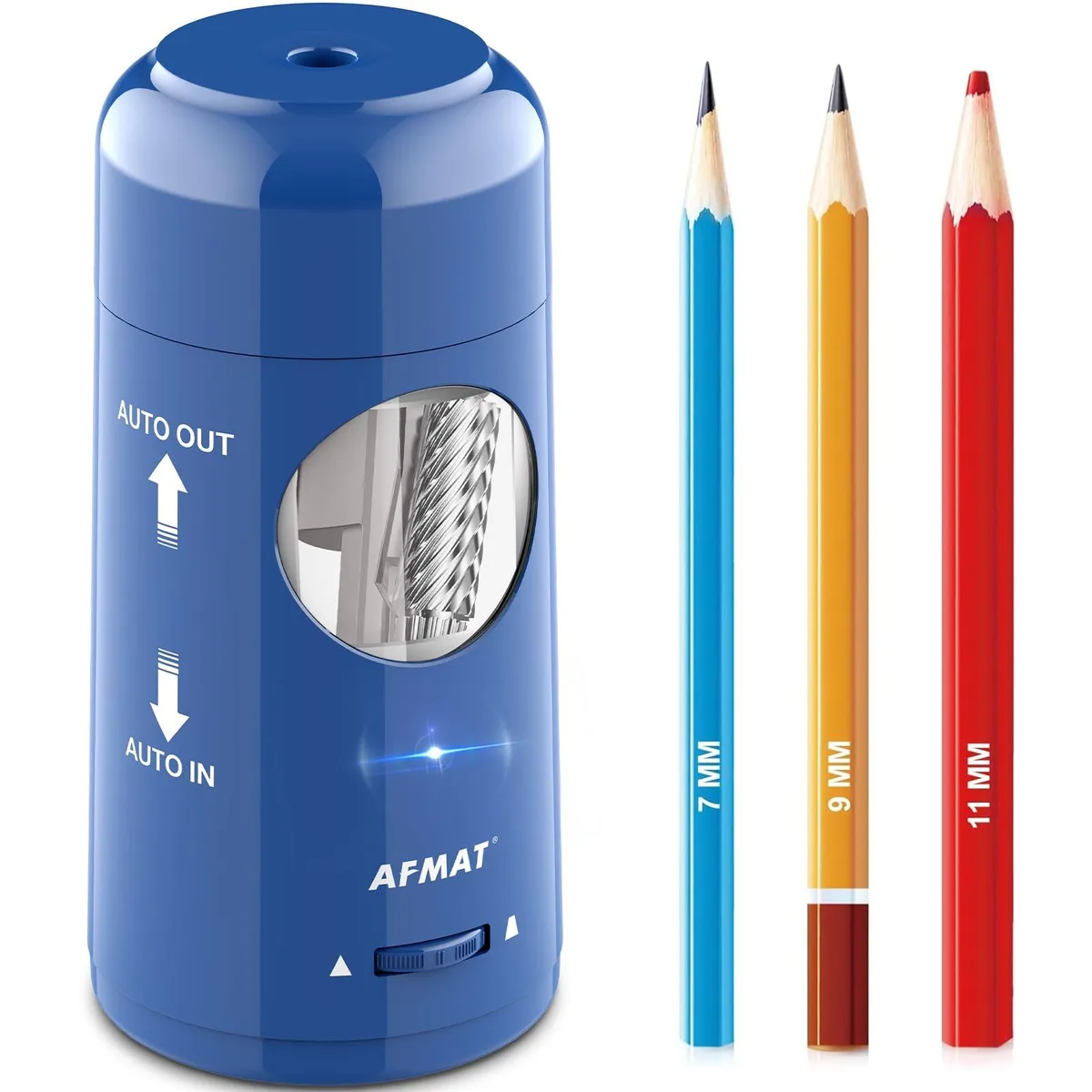  AFMAT PSX6 Electric Pencil Sharpener 7-11.5mm Blue — product photo
