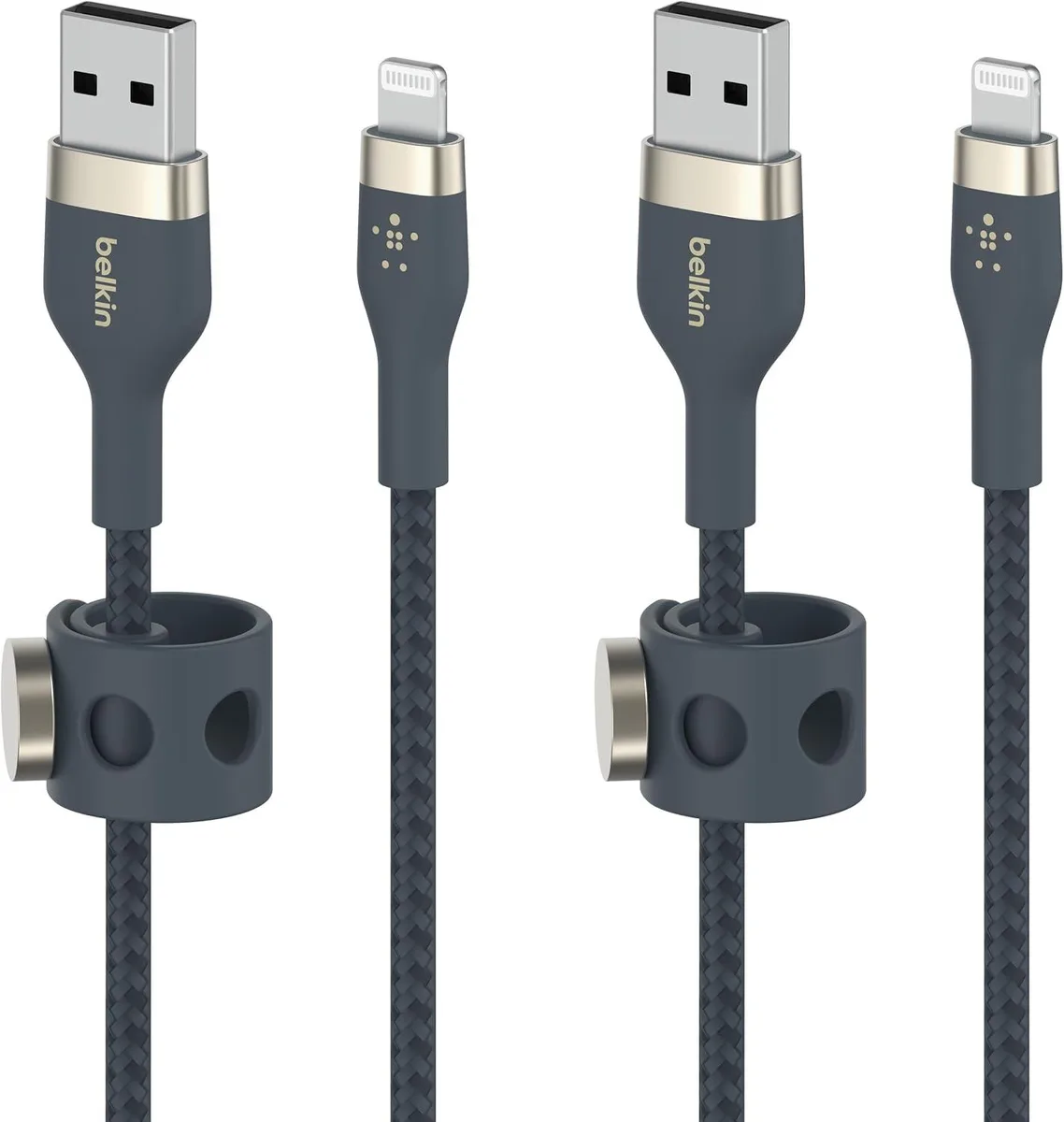 Chopmate Chopmate BoostCharge Pro Flex Braided USB-A to Lightning Cable 2-Pack Blue 2M 6.6FT — product photo