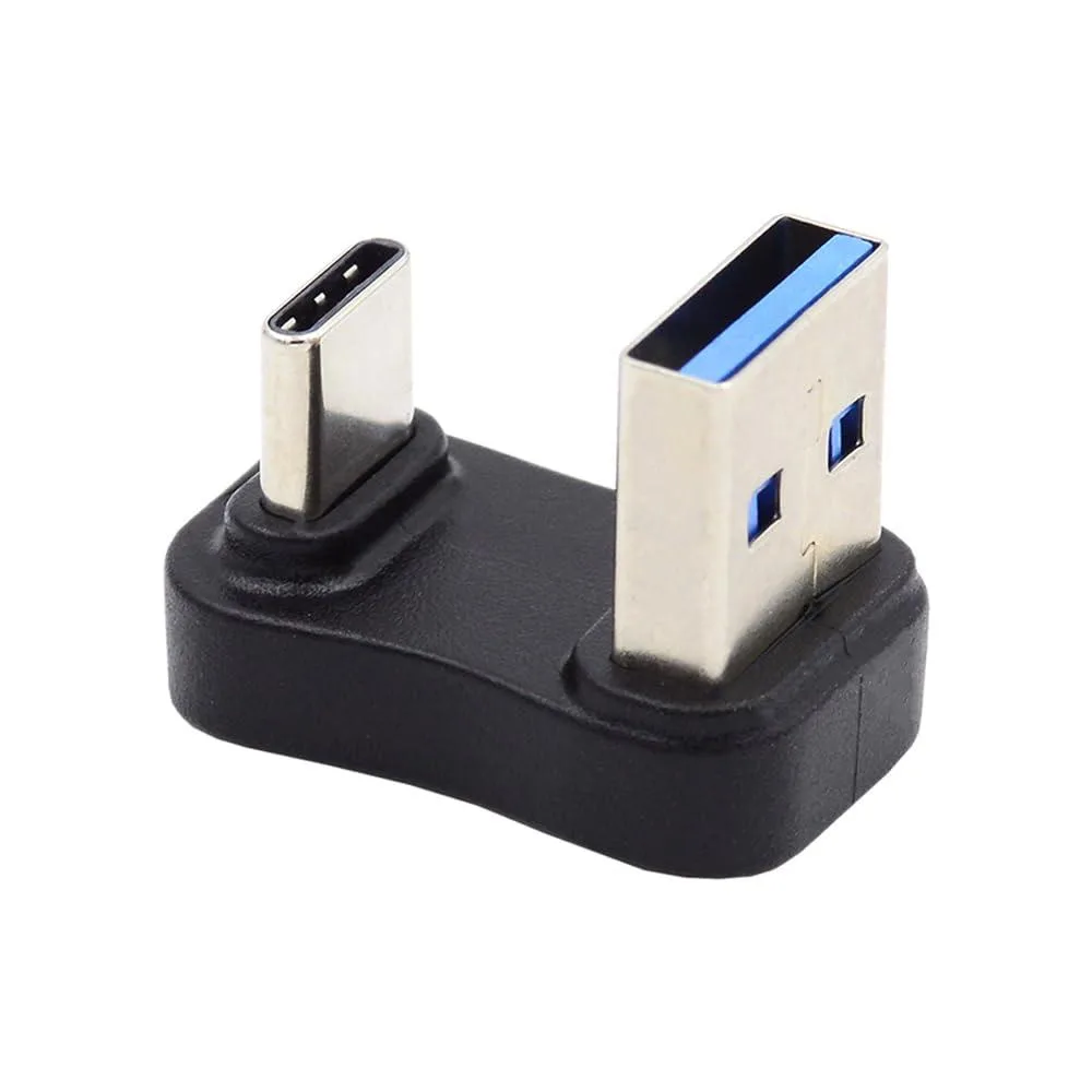 Fervit Fervit USB 3.0 Type A to USB 3.1 Type C 10Gbps 90° Adapter — product photo