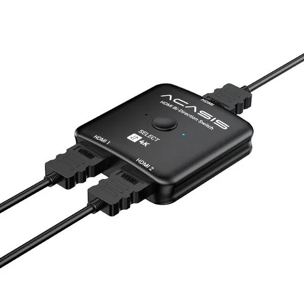 Acasis Acasis 4K 60Hz Bidirectional HDMI 2.0 Switch Splitter 2 in 1 Out Gender Changer — product photo