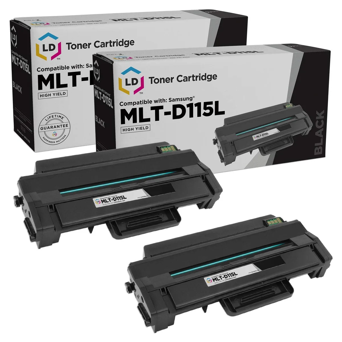 LD Products LD Products MLT-D115L Black Toner Cartridge 2-Pack — product photo