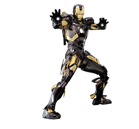 Hot Toys Hot Toys MMS741 Iron Man Mark VII Black & Gold Version action figure — product photo