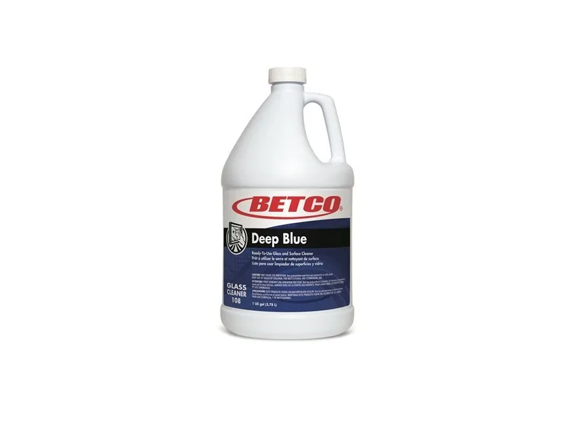 Betco Corporation Betco Corporation 1080400 Deep Blue Ammoniated Glass &amp; Surface Cleaning 4 Bottle — product photo