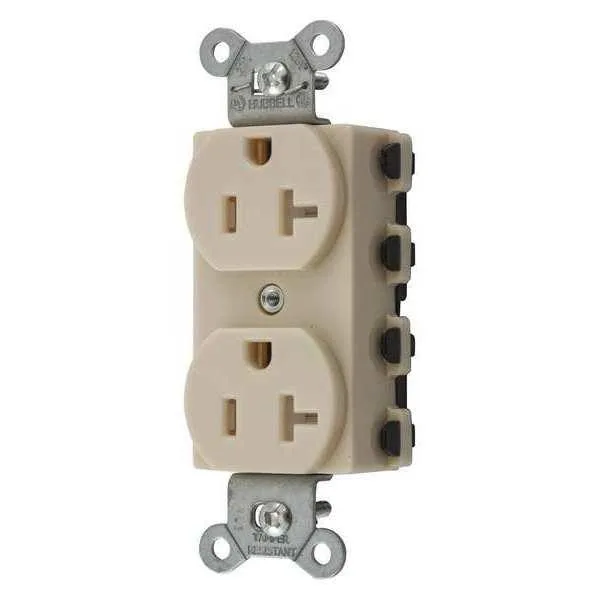 Hubbell Incorporated Hubbell Incorporated SNAP5362ITRA Straight Blade Receptacle 5-20R 20 — product photo