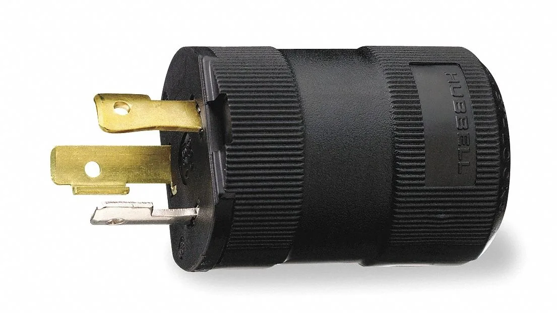 Hubbell Incorporated Hubbell Incorporated HBL4573VBK Locking Plug L6-15P 15A 250V AC video accessory — product photo