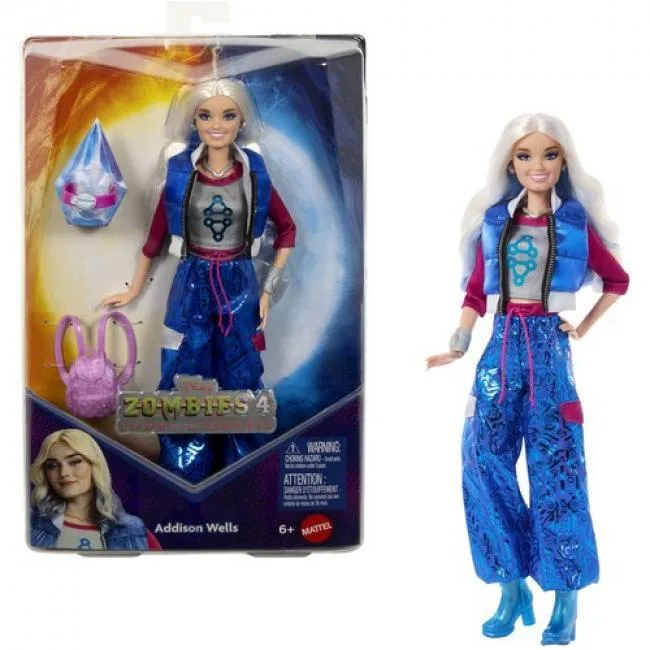 Mattel Mattel JFG32 Disney Zombies Addison Wells fashion doll with 11 bendable joints — product photo
