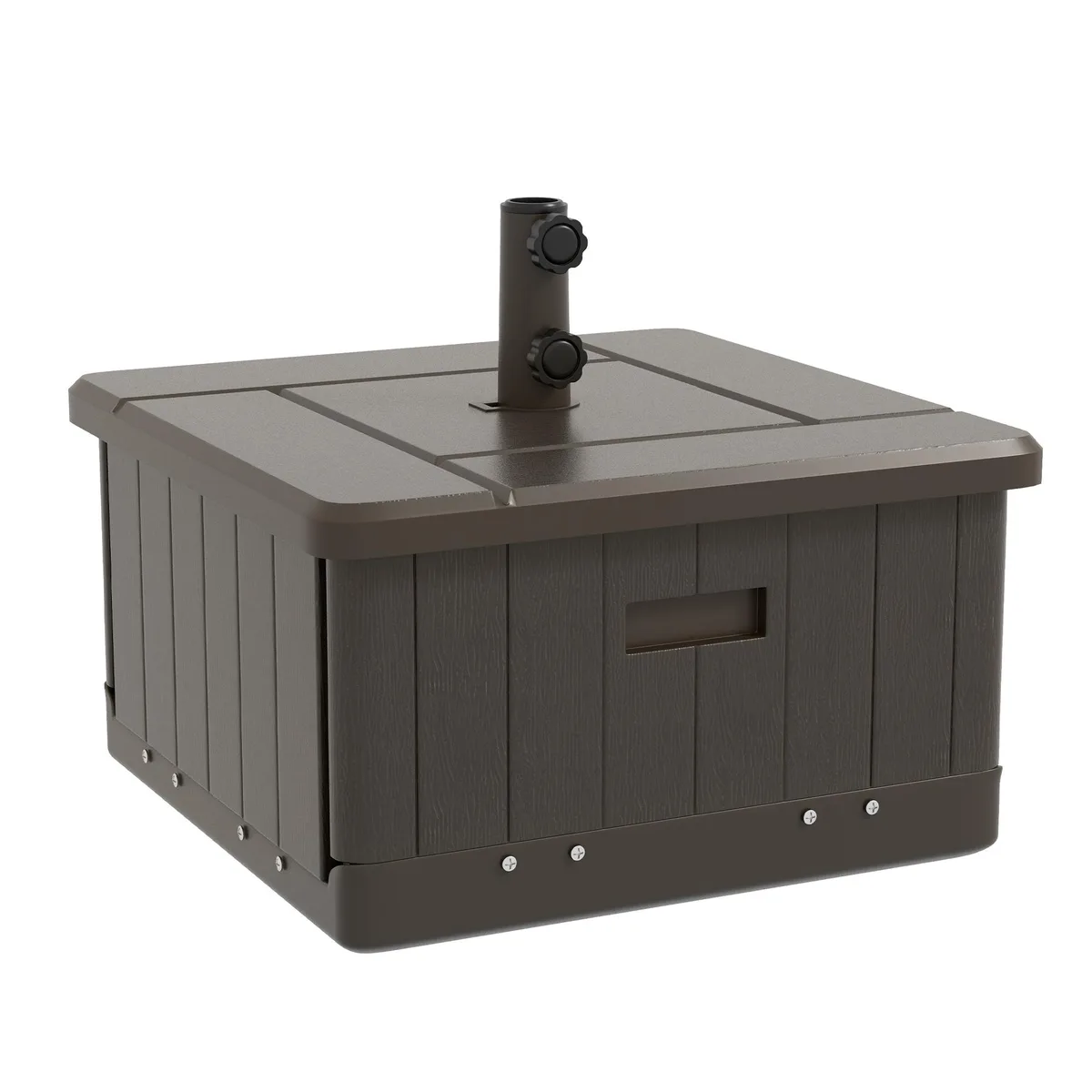 tuphen tuphen 3-in-1 Umbrella Base End Table Planter Brown — product photo