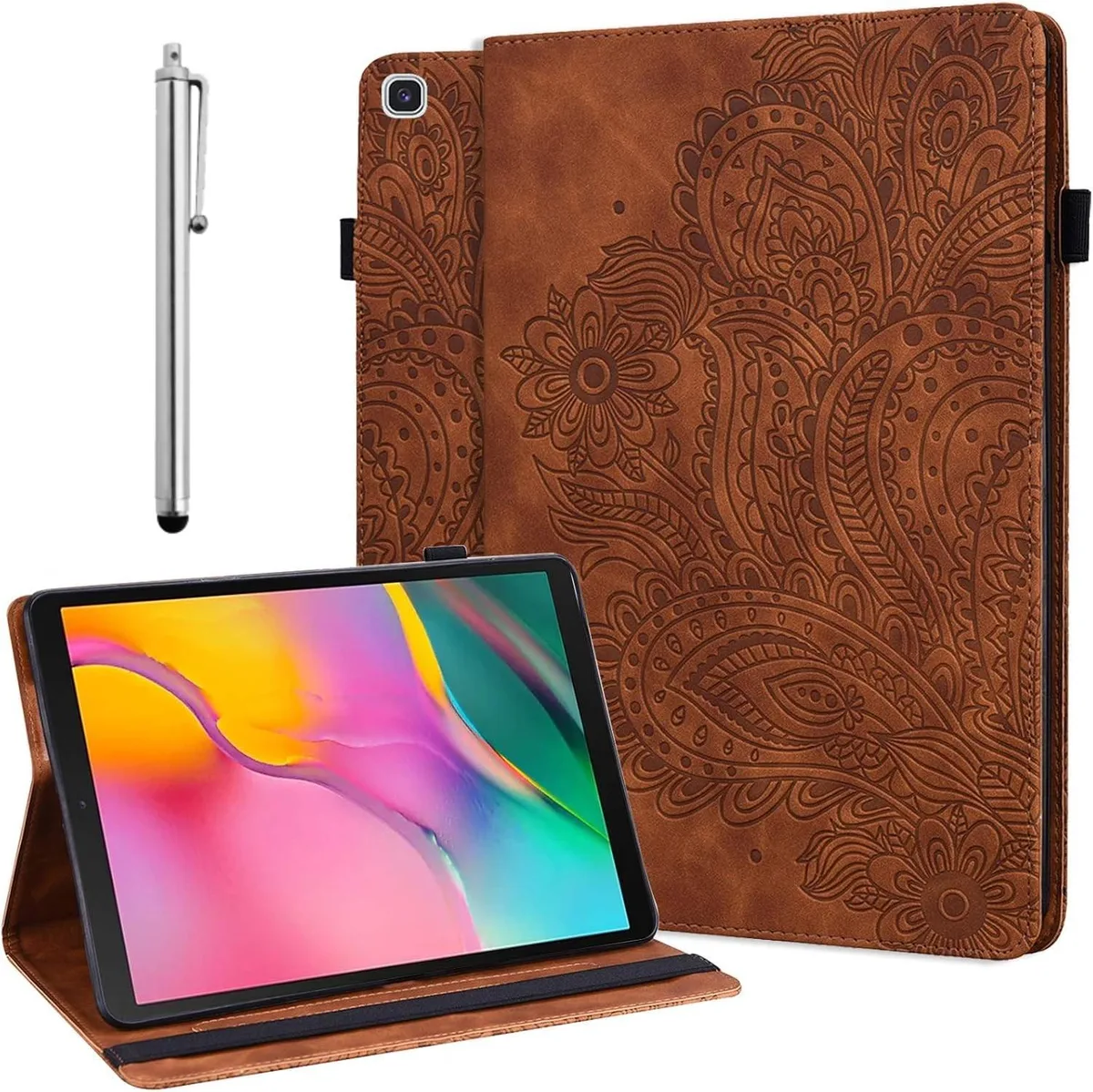 GSM Outdoors GSM Outdoors 2 in 1 accessory for Samsung Galaxy Tab S5e 10.5 2019 SM-T720/T725/T727 Brown — product photo