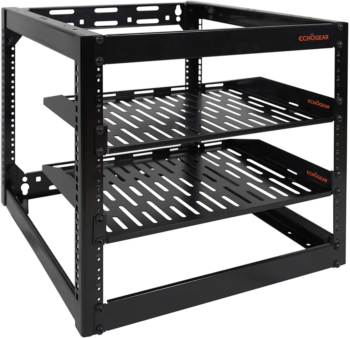 ECHOGEAR ECHOGEAR EGAV-PROF10 10U 4-Post Open Frame Server Rack 20.24" Deep — product photo