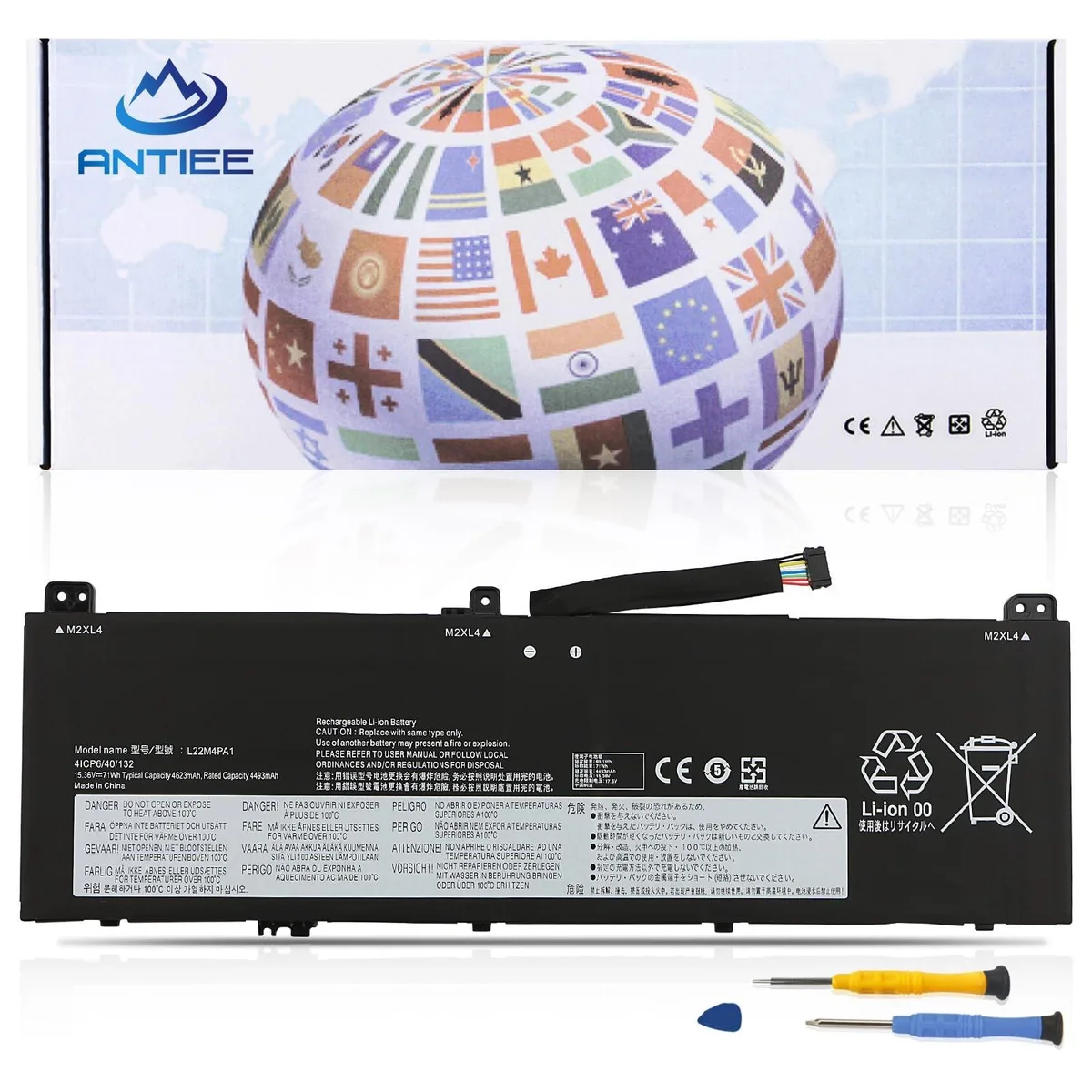 ARCTIC ARCTIC 71Wh 15.36V Li-Polymer Battery for Lenovo Yoga 7 14 16 2 in 1 — product photo