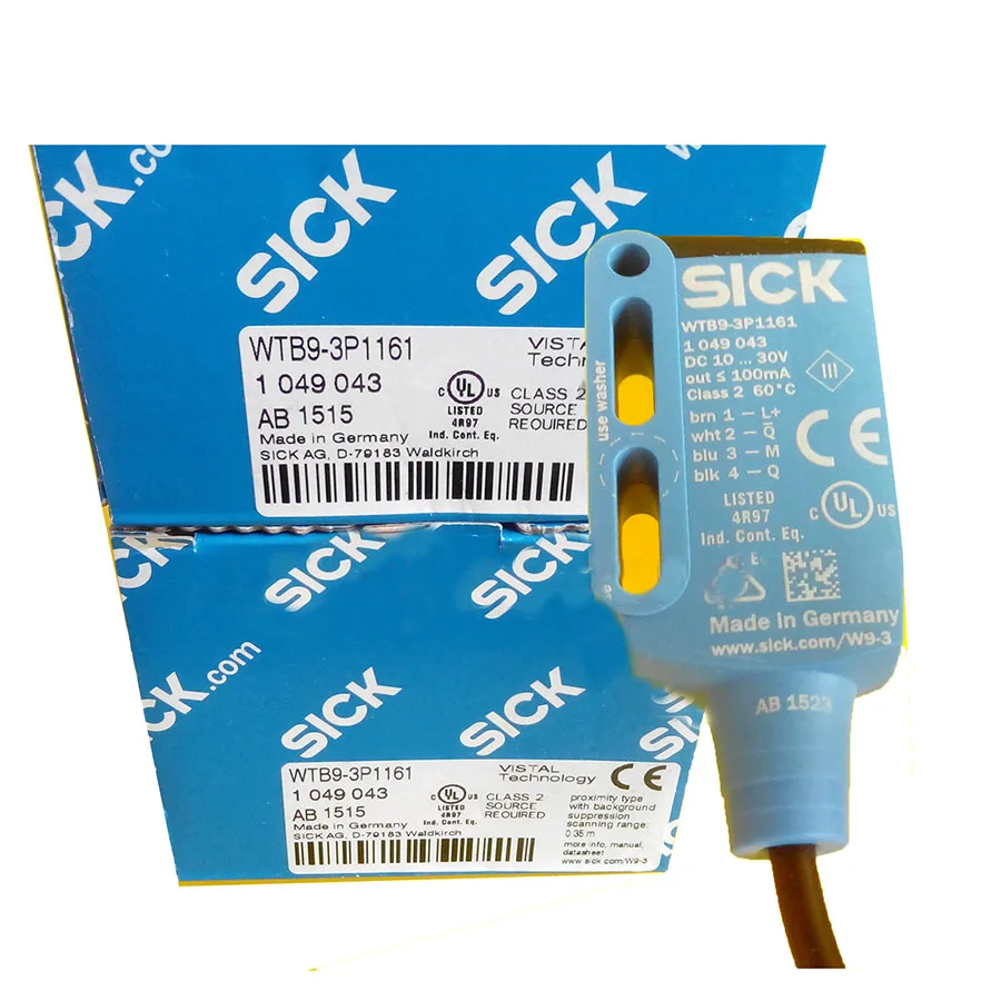 Sick Sick WTB9-3P1161 photoelectric sensor PNP 2 m cable — product photo