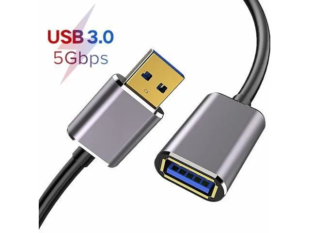 WISDUM WISDUM USB 3.0 Extension Cable A Male to Female 3.3 ft Black — product photo