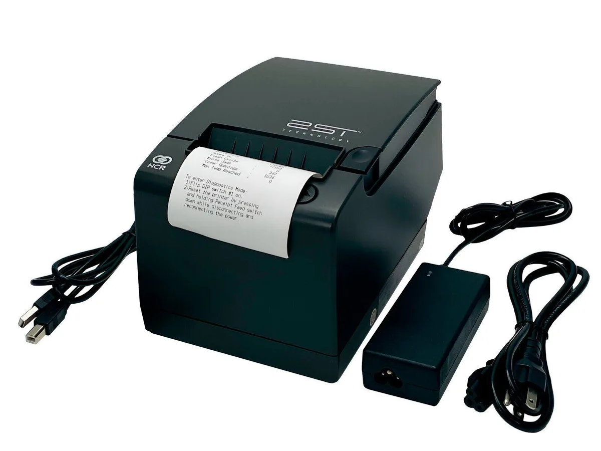 NCR NCR 7198-2003-9001 label printer 203 dpi USB Serial — product photo