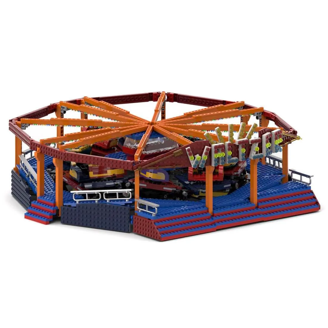 ZITIANYOUBUILD ZITIANYOUBUILD MOC-140394 Fairground Waltzer 3938PCS Educational Building Set — product photo