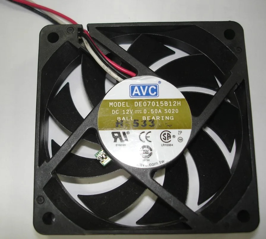 OEM Industries OEM Industries DE07015B12H S020 70x15mm 12V 0.5A 3-Wire CPU Cooler — product photo